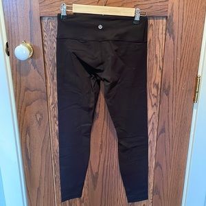 lululemon Wunder Under Leggings sz 6 BLACK